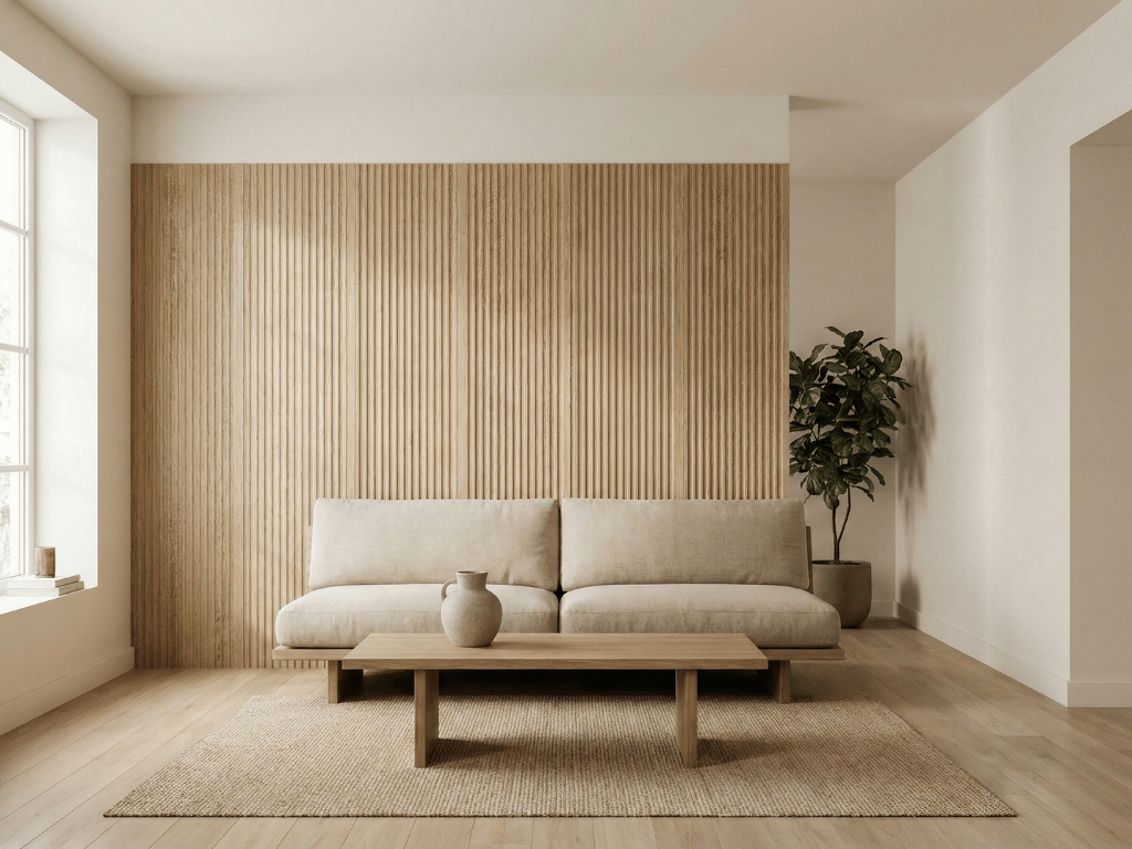 ruangan dengan gaya japandi