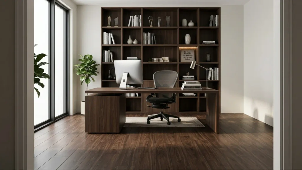 Ruang kerja dengan SPC Flooring