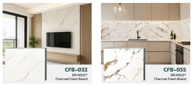 gambar wallboard motif marmer DR.HOUZ