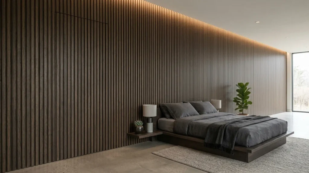 kamar tidur dengan pintu kamuflase