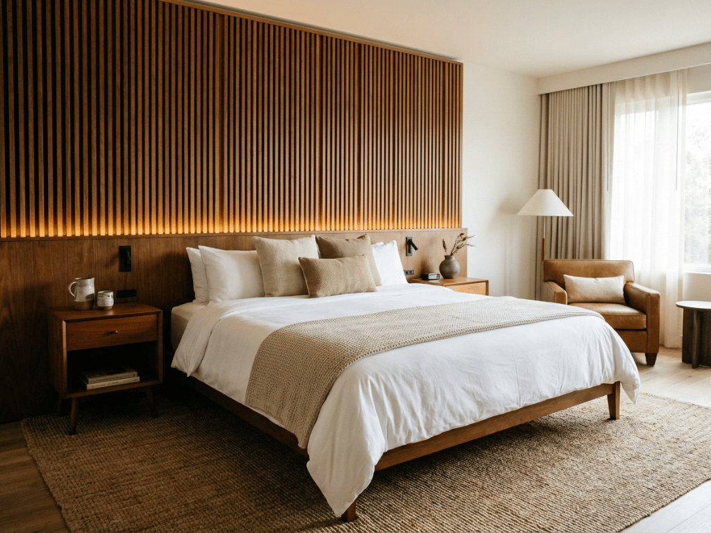 kamar tidur estetik ala hotel