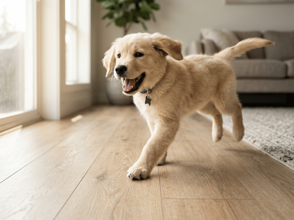 lantai hewan peliharaan spc flooring