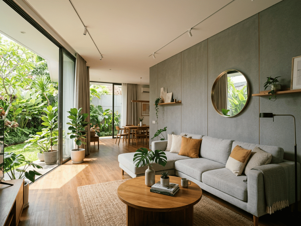 tren interior rumah 2026 dengan wallboard grey
