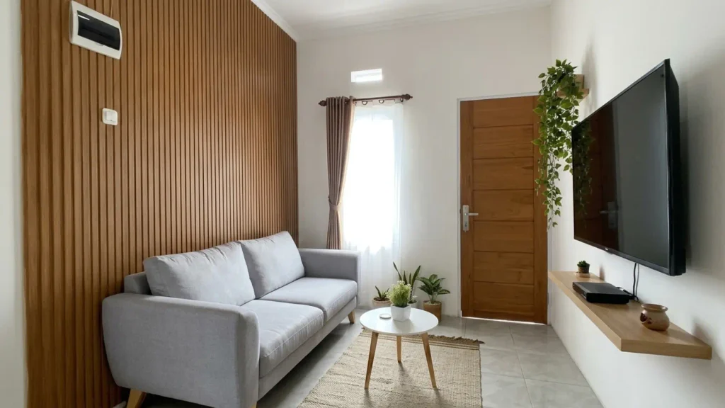 Ruang tamu dan ruang keluarga tipe rumah tipe30/60