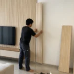 Cara pasang wall panel UPVC