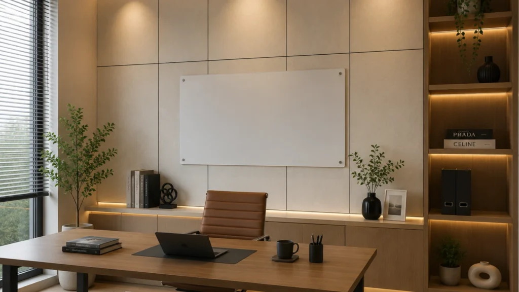 Penggunaan Charcoal Foam Board di ruang kerja