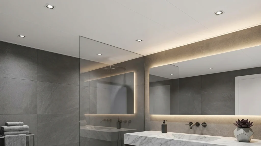 Penggunaan plafon UPVC di kamar mandi