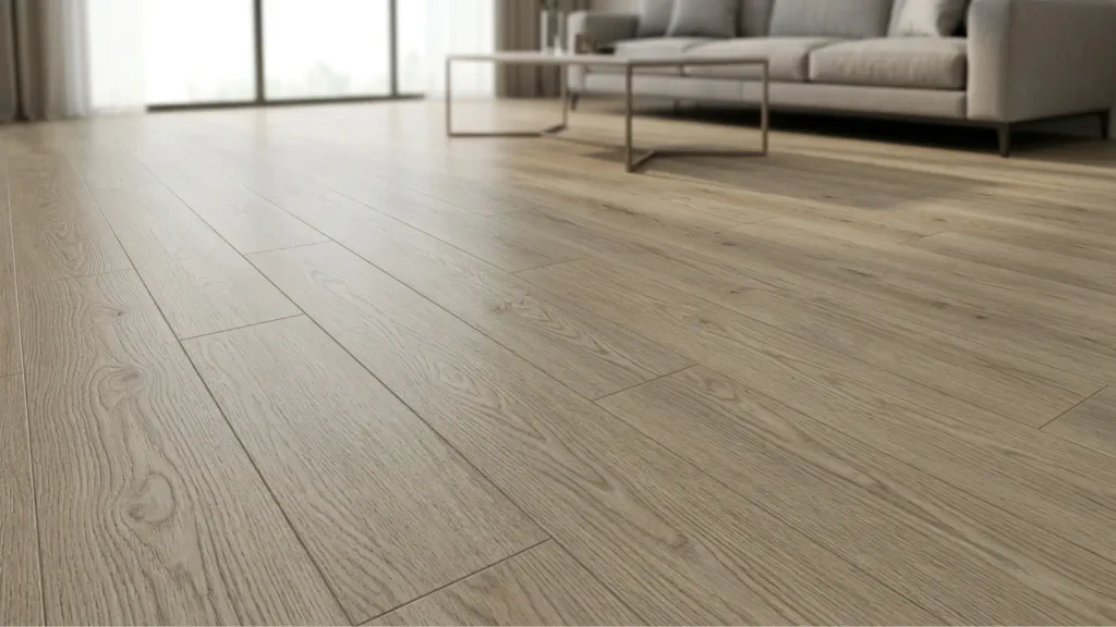 motif SPC flooring serat kayu