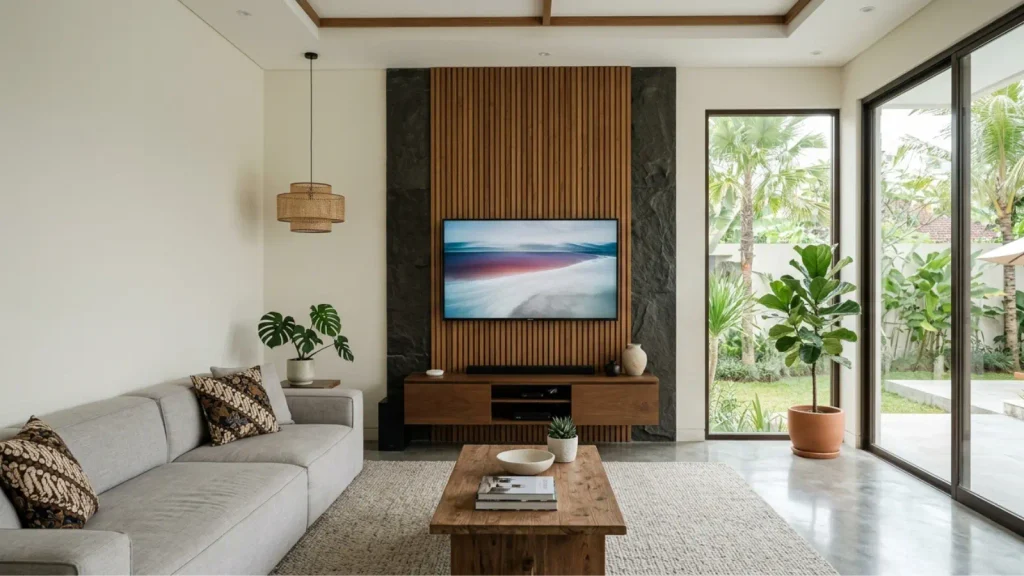 satu dinding dengan wall panel